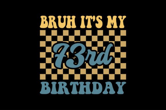 A Retro Groovy Birthday Graphic for T-Shirt Designs