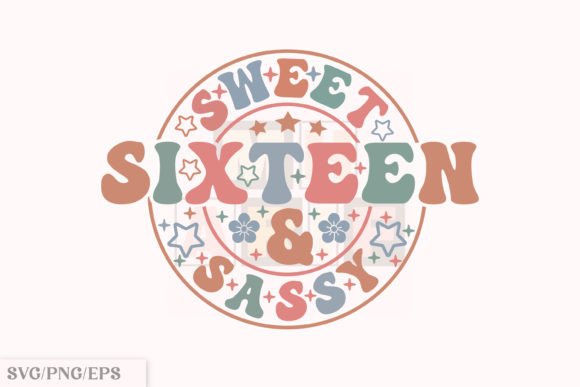 A Sassy Sweet Sixteen Embroidery Design