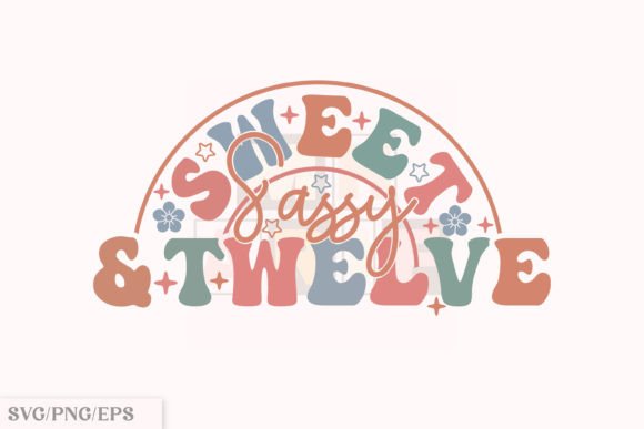 A Sweet Sassy 12th Birthday Design for T-Shirts & Graphics