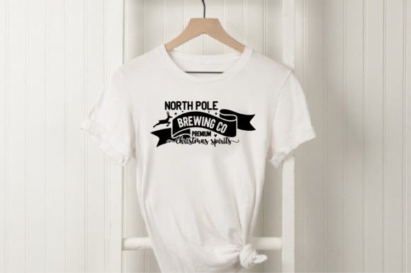 North Pole Brewing Co: A Festive Graphic for T-Shirt Designs